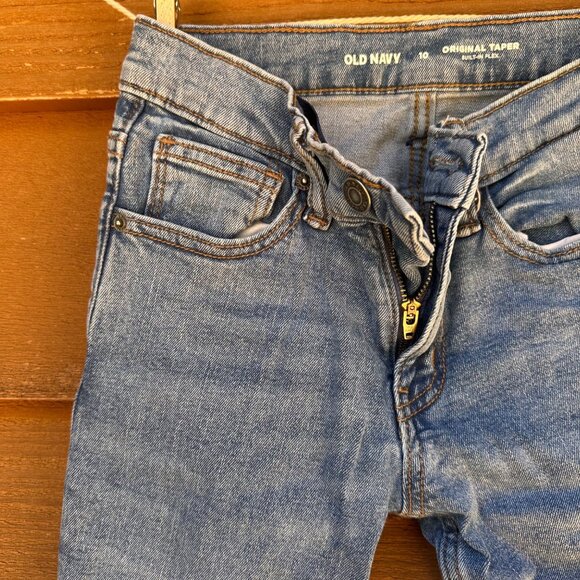 Old Navy Boys Original Taper Jeans Size 10 Blue Cotton Blend - Picture 7 of 10